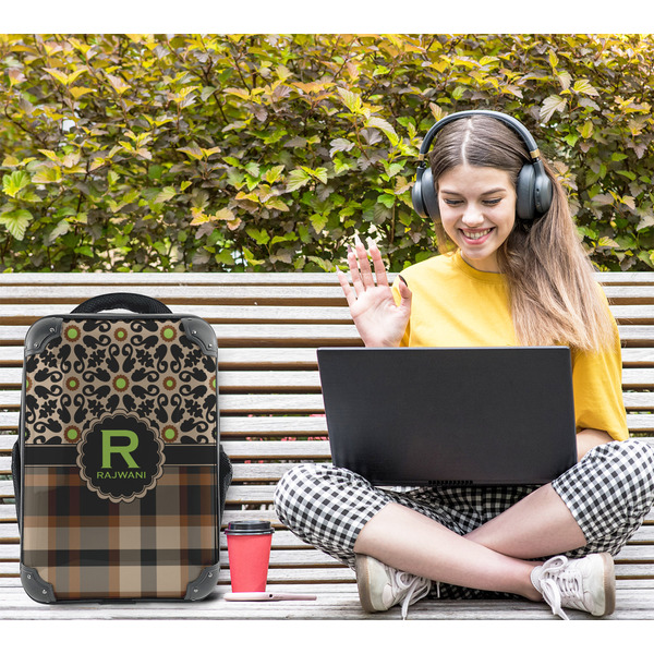 Moroccan Mosaic & Plaid 15" Backpack - LIFESTYLE