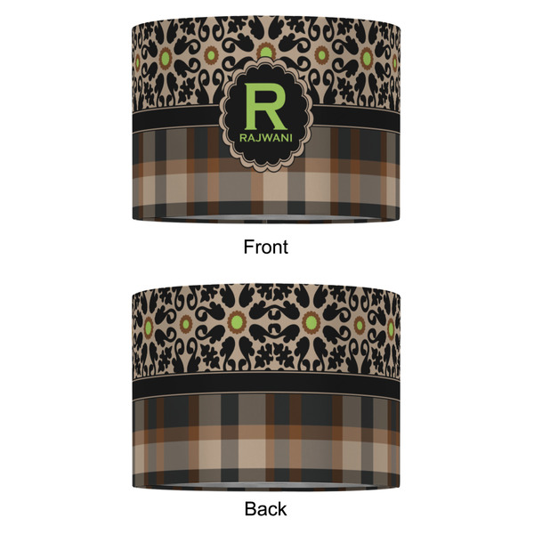 Moroccan Mosaic & Plaid 16" Drum Lampshade - APPROVAL (Fabric)