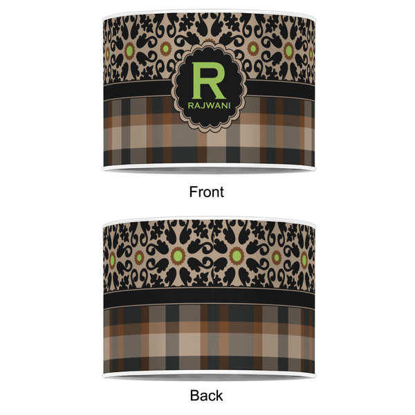 Moroccan Mosaic & Plaid 16" Drum Lampshade - APPROVAL (Poly Film)