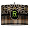 Moroccan Mosaic & Plaid Drum Pendant Lamp (Personalized)