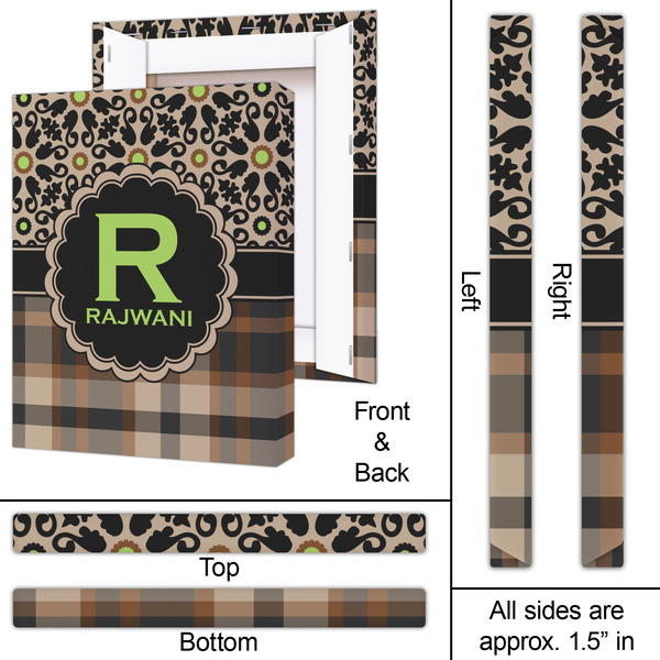 Moroccan Mosaic & Plaid 16x20 - Canvas Print - Approval