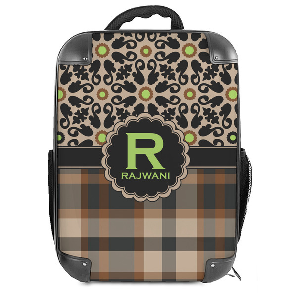 Custom Moroccan Mosaic & Plaid Hard Shell Backpack (Personalized)