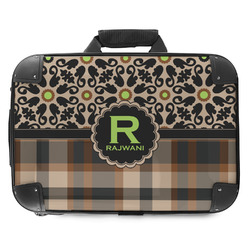 Moroccan Mosaic & Plaid Hard Shell Briefcase - 18" (Personalized)