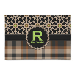 Moroccan Mosaic & Plaid 2' x 3' Indoor Area Rug (Personalized)