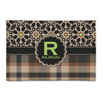 Moroccan Mosaic & Plaid Patio Rug (Personalized)