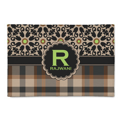 Moroccan Mosaic & Plaid 2' x 3' Patio Rug (Personalized)