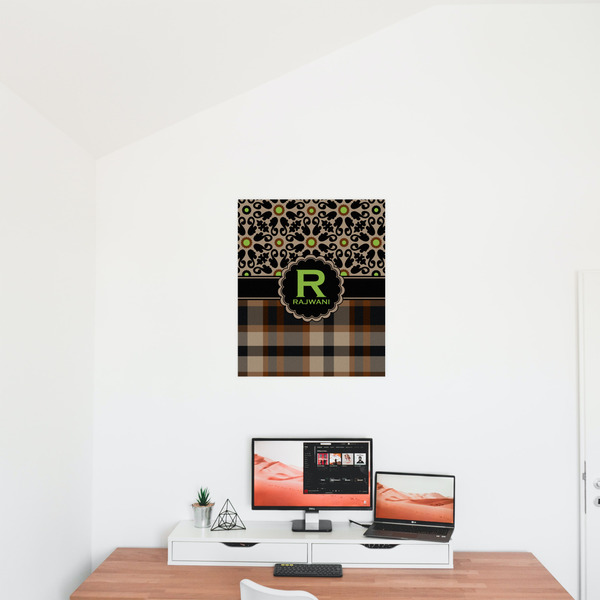 Moroccan Mosaic & Plaid 20x24 - Matte Poster - On the Wall