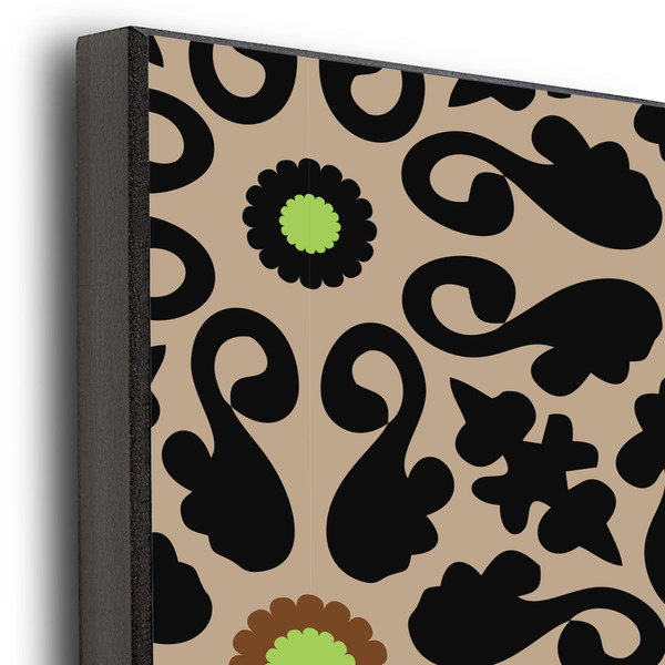 Moroccan Mosaic & Plaid 20x24 Wood Print - Closeup