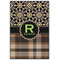 Moroccan Mosaic & Plaid Wood Print - 20x30 (Personalized)