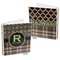 Moroccan Mosaic & Plaid 3-Ring Binder Front and Back