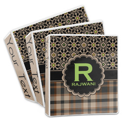 Moroccan Mosaic & Plaid 3-Ring Binder (Personalized)