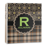 Moroccan Mosaic & Plaid 3-Ring Binder - 1 inch (Personalized)