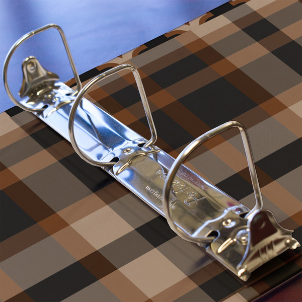 Moroccan Mosaic & Plaid 3 Ring Binders - Full Wrap - 2" - DETAIL