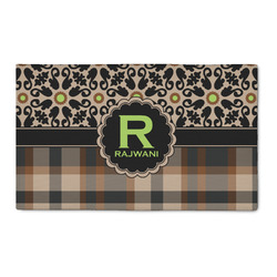 Moroccan Mosaic & Plaid 3' x 5' Indoor Area Rug (Personalized)