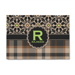 Moroccan Mosaic & Plaid 4' x 6' Patio Rug (Personalized)