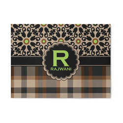 Moroccan Mosaic & Plaid 5' x 7' Indoor Area Rug (Personalized)