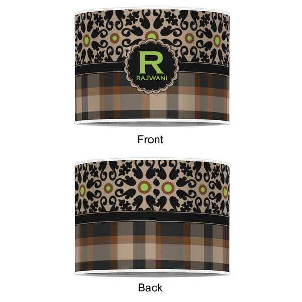 Moroccan Mosaic & Plaid 8" Drum Lampshade - APPROVAL (Poly Film)