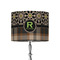 Moroccan Mosaic & Plaid 8" Drum Lampshade - ON STAND (Fabric)