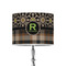 Moroccan Mosaic & Plaid 8" Drum Lampshade - ON STAND (Poly Film)