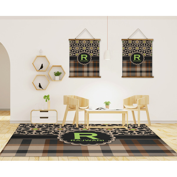 Moroccan Mosaic & Plaid 8'x10' Indoor Area Rugs - IN CONTEXT