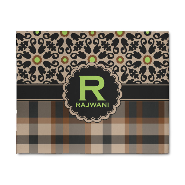 Custom Moroccan Mosaic & Plaid 8' x 10' Indoor Area Rug (Personalized)