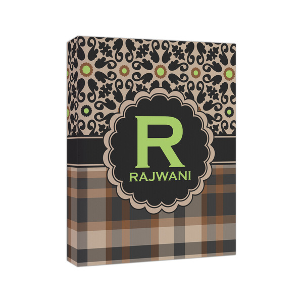 Moroccan Mosaic & Plaid 8x10 - Canvas Print - Angled View