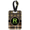 Moroccan Mosaic & Plaid Aluminum Luggage Tag (Personalized)