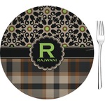 Moroccan Mosaic & Plaid 8" Glass Appetizer / Dessert Plates - Single or Set (Personalized)