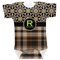 Moroccan Mosaic & Plaid Baby Bodysuit (Personalized)