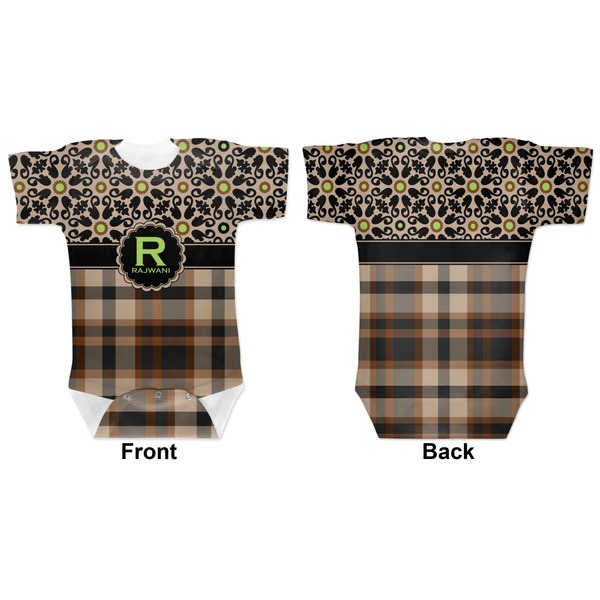 Moroccan Mosaic & Plaid Baby Bodysuit Approval