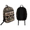 Moroccan Mosaic & Plaid Backpack front and back - Apvl
