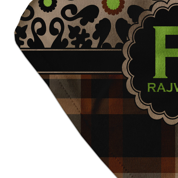 Moroccan Mosaic & Plaid Bandana Detail