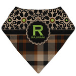 Moroccan Mosaic & Plaid Bandana Bib (Personalized)