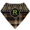 Moroccan Mosaic & Plaid Bandana Bib (Personalized)