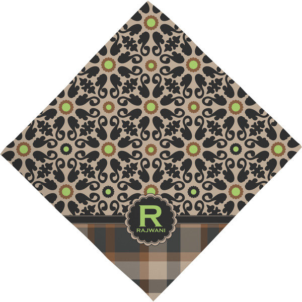 Moroccan Mosaic & Plaid Bandana - Full View