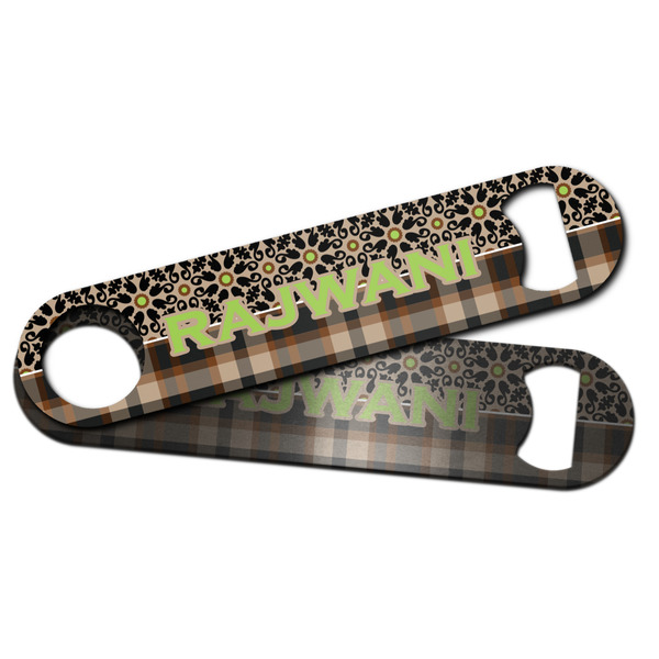 Moroccan Mosaic & Plaid Bar Bottle Opener - Main