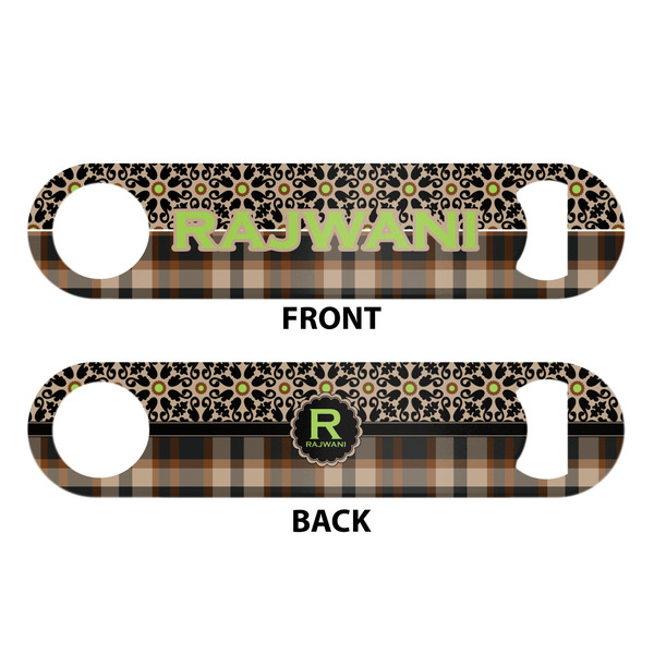 Moroccan Mosaic & Plaid Bar Bottle Opener - White - Approval