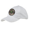 Moroccan Mosaic & Plaid Baseball Cap - White (Personalized)