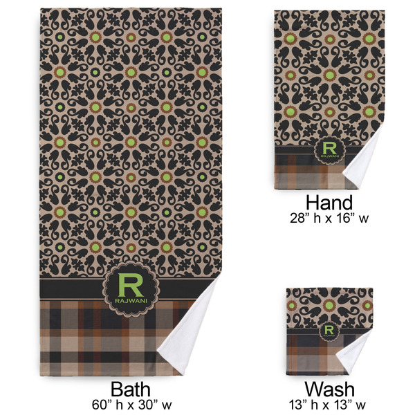 Moroccan Mosaic & Plaid Bath Towel Sets - 3-piece - Approval