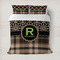 Moroccan Mosaic & Plaid Duvet Cover (Personalized)