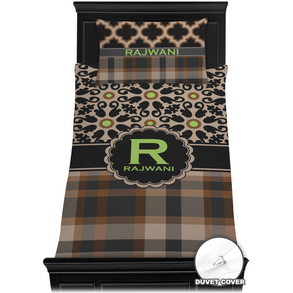Moroccan Mosaic & Plaid Bedding Set (TwinXL) - Duvet