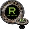 Moroccan Mosaic & Plaid Cabinet Knob (Black) (Personalized)
