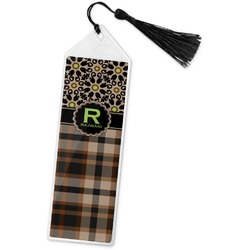 Moroccan Mosaic & Plaid Book Mark w/Tassel (Personalized)