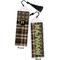 Moroccan Mosaic & Plaid Bookmark with tassel - Front and Back