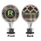 Moroccan Mosaic & Plaid Bottle Stopper - Front and Back