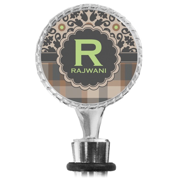 Moroccan Mosaic & Plaid Bottle Stopper Main View