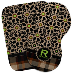 Moroccan Mosaic & Plaid Burp Cloth (Personalized)