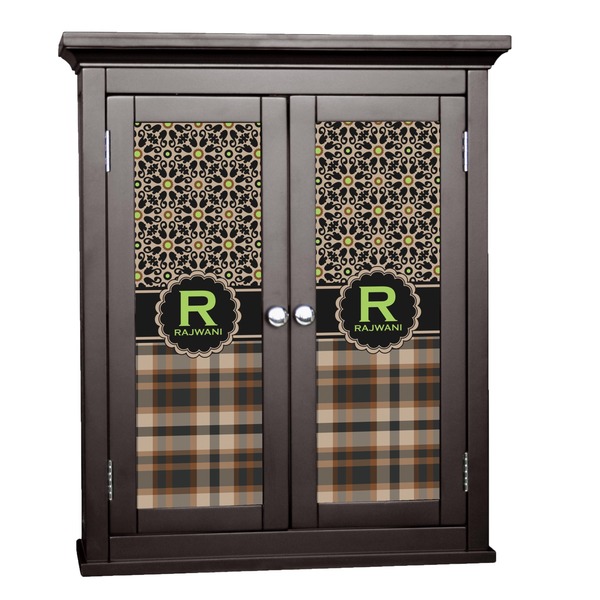 Custom Moroccan Mosaic & Plaid Cabinet Decal - Large (Personalized)