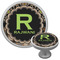 Moroccan Mosaic & Plaid Cabinet Knob (Silver) (Personalized)