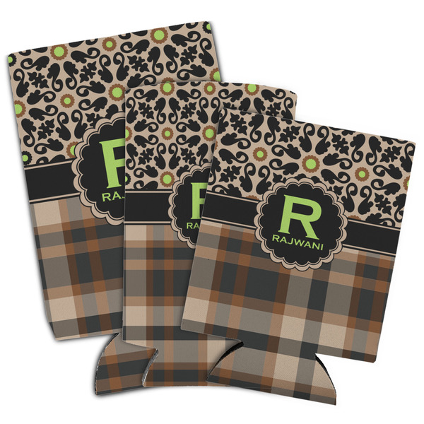 Moroccan Mosaic & Plaid Can Coolers - PARENT/MAIN